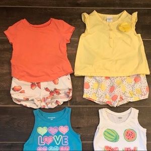 Toddler Girl Summer Outfits, Size 18 months